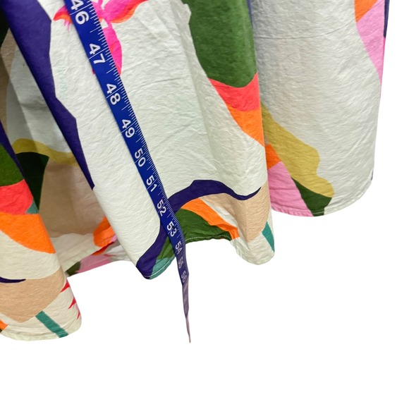 FARM Rio Tie Back Square Neck Tiered Tropical Maxi Dress Sz M - Picture 9 of 12